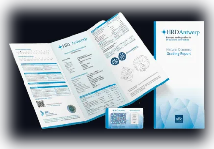 Laudo HRD Antwerp — Natural Diamond Grading Report